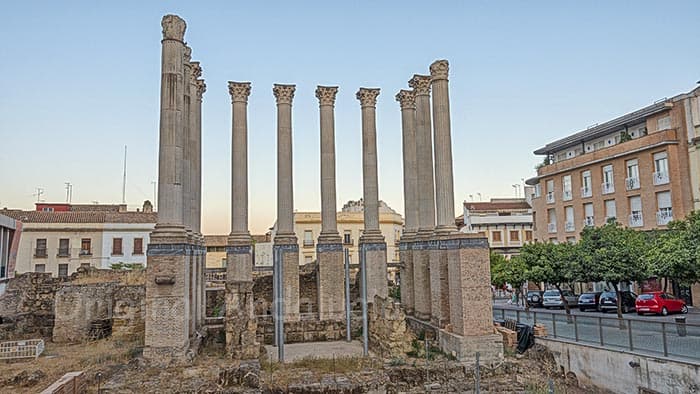 Romeinse Tempel in Cordoba Stad