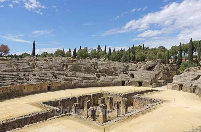 Italica romeinse nederzetting in spanje