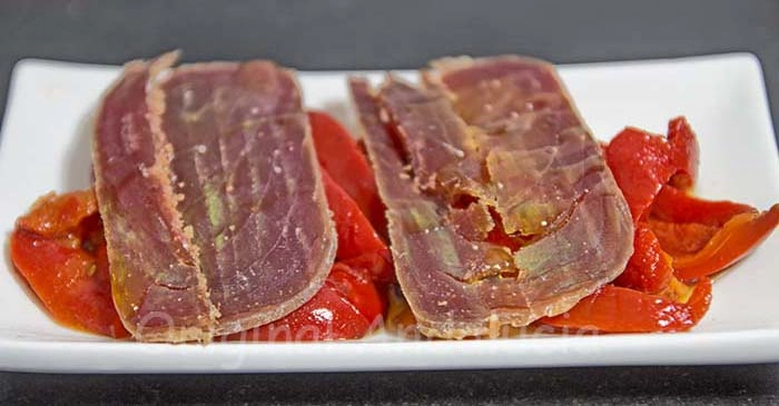 Mojama recept met paprika