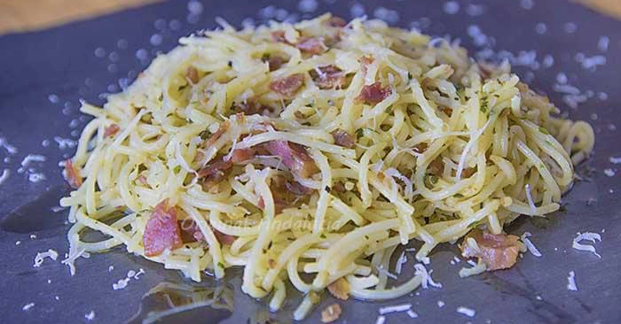 Mojama met pasta
