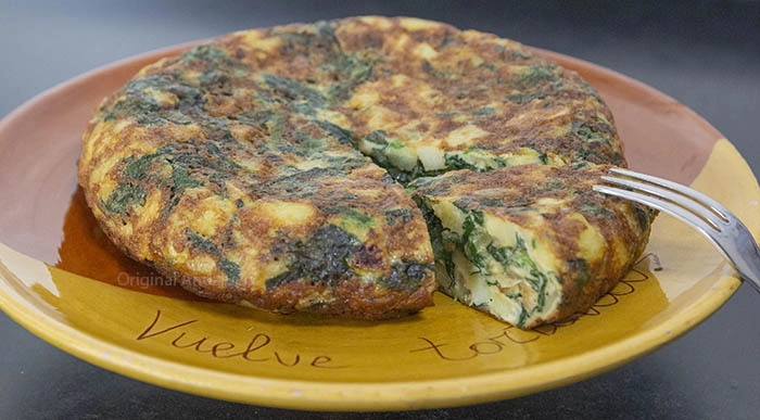 Spaanse Spinazie tortilla