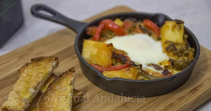 Tapa Huevos a la Flamenca