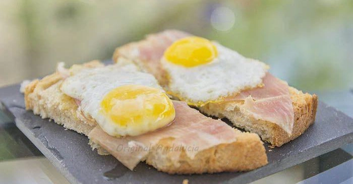 tapa ham met kwartel ei