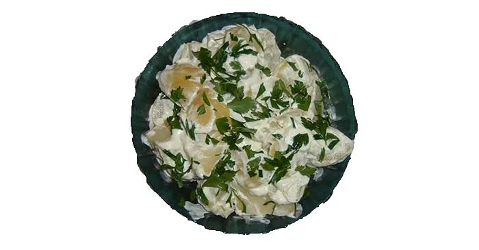 Knoflook aardappels