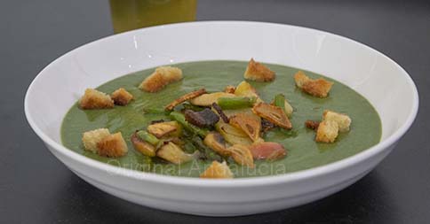 Spinazie creme  met groenten